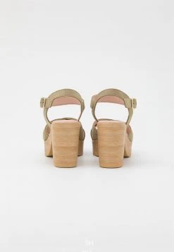 Anna Field LEATHER - Sandalias De Tacón - Khaki, Mujer -Anna Field Moda 7bc22ee58d7341a080a848b6c0a192f5