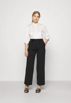 Anna Field Belted Wide Leg Trousers - Pantalones - Black, Mujer -Anna Field Moda 7c424d9dd59246fba50b445a935b6d85
