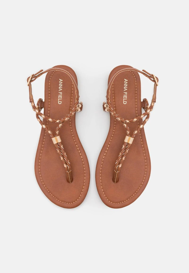 Anna Field Sandalias De Dedo - Cognac/gold, Mujer 8 Anna Field Sandalias De Dedo - Cognac/gold, Mujer - Imagen 6