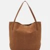 Anna Field LEATHER - Bolso De Mano - Cognac, Mujer