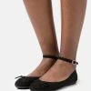 Anna Field Bailarinas Con Hebilla - Black, Mujer