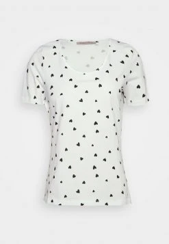 Anna Field Camiseta Estampada - White/black, Mujer
