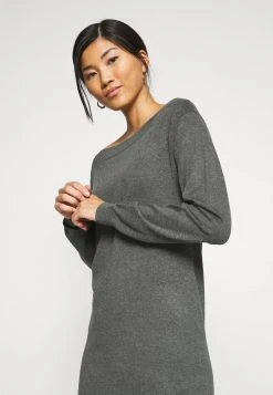 Anna Field Vestido De Punto - Dark Grey Mélange, Mujer -Anna Field Moda 81a6824bfde142ab82468424784d4a88