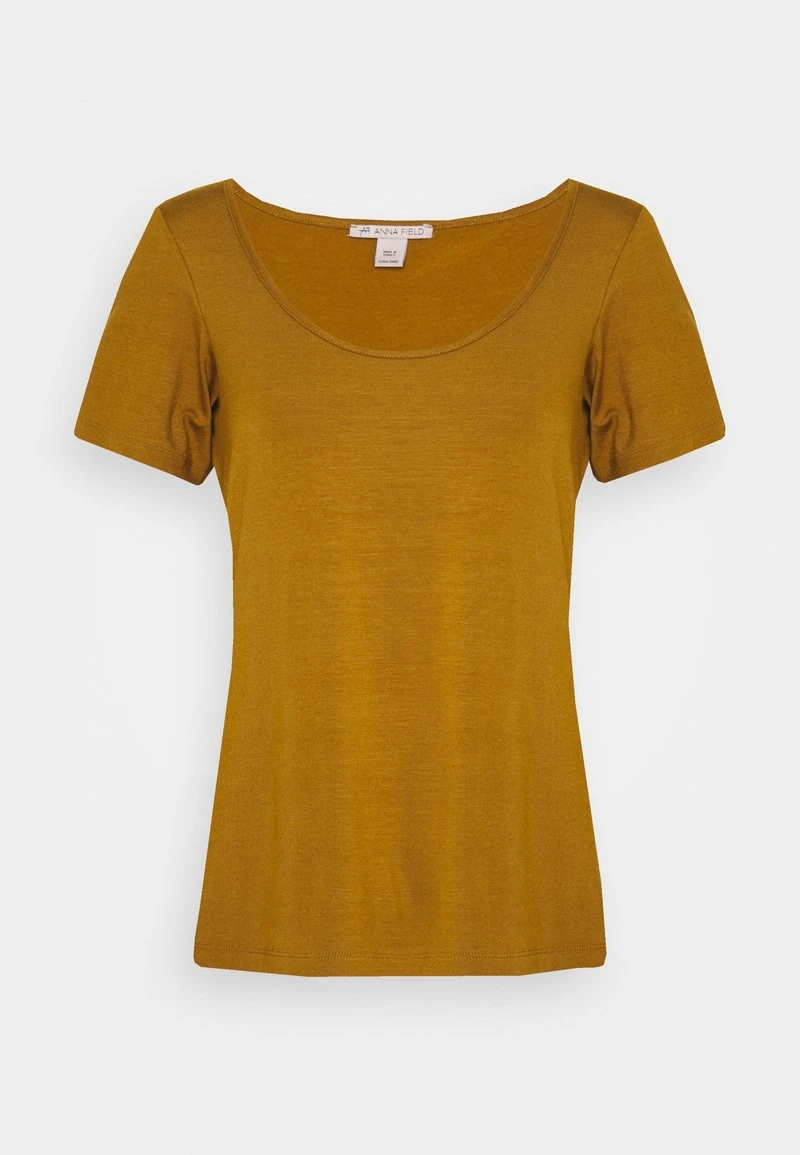Anna Field Camiseta Básica - Khaki, Mujer 3 Anna Field Camiseta Básica - Khaki, Mujer