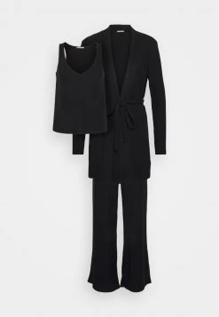 Anna Field RIB 3 PIECE PYJAMA - Pijama - Black, Mujer 16 Anna Field RIB 3 PIECE PYJAMA - Pijama - Black, Mujer -Anna Field Moda 84187b29c0f94b7ebafa6b777c22f218