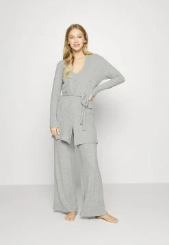 Anna Field RIB 3 PIECE PYJAMA - Pijama - Light Grey, Mujer -Anna Field Moda 8769451dbd6f4d00b12c129dbc30acbc