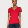 Anna Field Camiseta Básica - Red, Mujer