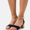 Anna Field LEATHER - Sandalias - Dark Blue, Mujer