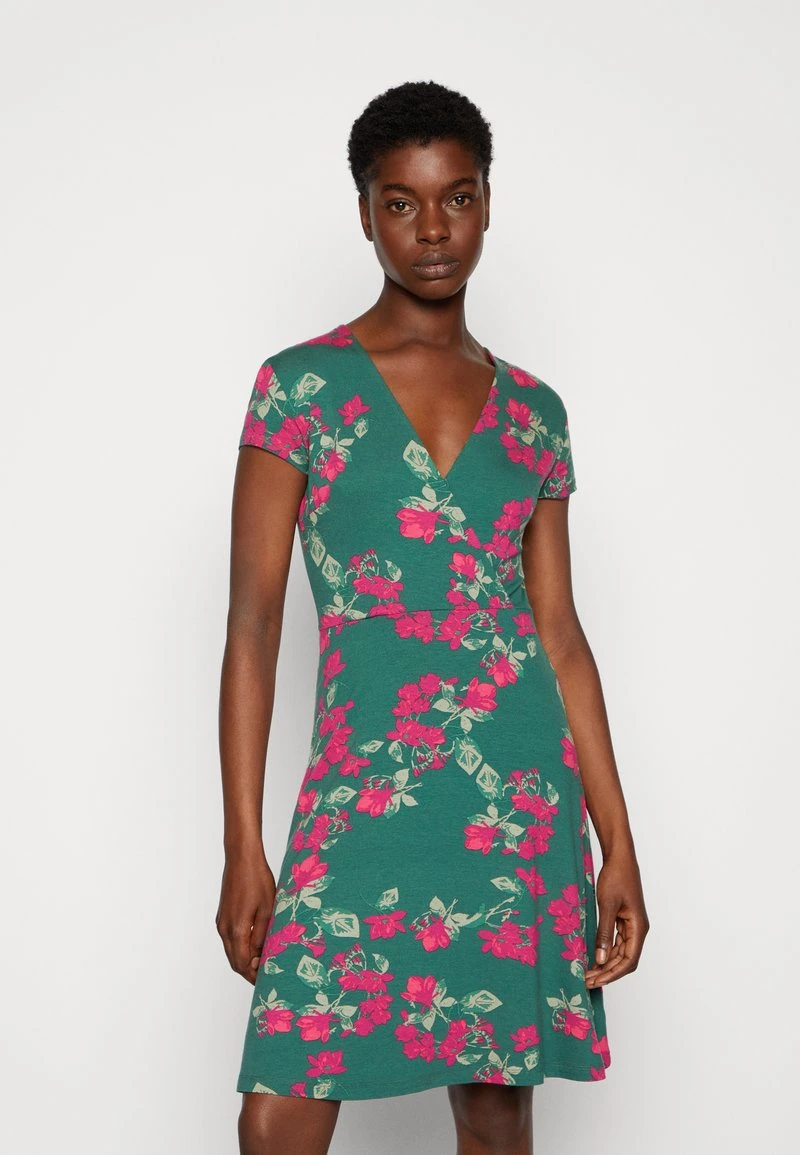 Anna Field Vestido Ligero - Dark Green/pink, Mujer 3 Anna Field Vestido Ligero - Dark Green/pink, Mujer