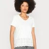 Anna Field Camiseta Básica - Off White, Mujer -Anna Field Moda 8c274f544a674e2c808abcf47e7e4cf4