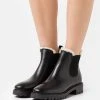 Anna Field WINTER BOOTIES LEATHER - Botines - Black, Mujer