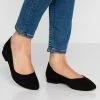 Anna Field LEATHER BALLERINAS - Bailarinas - Black, Mujer