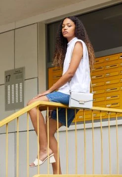 Anna Field Bandolera - Light Grey, Mujer