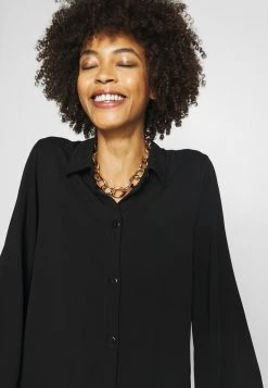 Anna Field Oversized - Vestido Camisero - Black, Mujer -Anna Field Moda 9051048154f8435692bac71bb0aee414