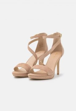 Anna Field LEATHER - Sandalias De Tacón - Beige, Mujer -Anna Field Moda 91374c028e5e4c038c4adcd408d178f1