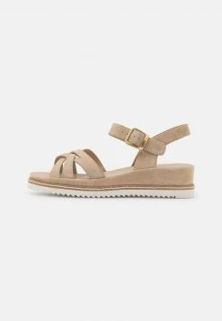 Anna Field LEATHER - Sandalias De Cuña - Beige, Mujer -Anna Field Moda 926ec5667cd54dd3b7f8a2b9a5582579