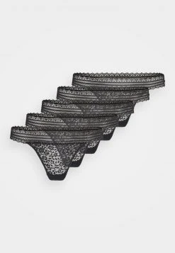 Anna Field 5PP LACE THONG - Tanga - Black, Mujer -Anna Field Moda 934b7773eca941ca928760ab1c858641