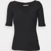 Anna Field Camiseta Estampada - Black, Mujer