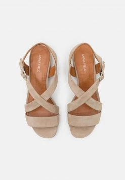 Anna Field LEATHER - Sandalias - Grey, Mujer -Anna Field Moda 9634364382614164901f224879246551