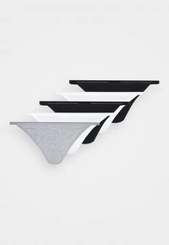 Anna Field 5 PACK - Tanga - Grey/black, Mujer