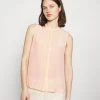 Anna Field Sleeveless Blouse With Gathers - Blusa - Pink, Mujer