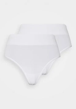 Anna Field 2PP HIGH WAIST THONG - Tanga - White, Mujer -Anna Field Moda 9b38551edfef4b0b8ca1316573bd65ba