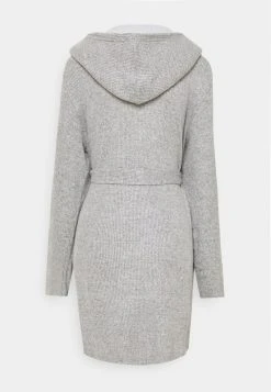 Anna Field RIBBED BATHROBE - Albornoz - Grey, Mujer -Anna Field Moda 9d15b830d65642899f90cc48cecec26a