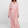 Anna Field LISHA LONG PRINTED ROBE - Albornoz - PINK, Mujer