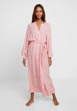 Anna Field LISHA LONG PRINTED ROBE - Albornoz - PINK, Mujer