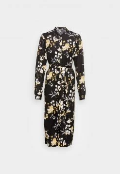 Anna Field SHIRT COLLAR MIDI BELTED DRESS - Vestido Camisero - Black/yellow/white, Mujer 10 Anna Field SHIRT COLLAR MIDI BELTED DRESS - Vestido Camisero - Black/yellow/white, Mujer -Anna Field Moda 9e0a31ee05004e0385a78e4463264e03