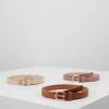 Anna Field 3 PACK - Cinturón - Cognac/rose/beige, Mujer