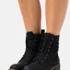 Anna Field Botines Con Cordones - Black, Mujer