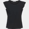 Anna Field Camiseta Básica - Black, Mujer