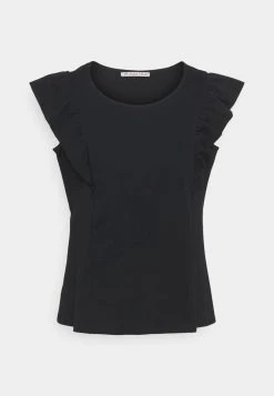 Anna Field Camiseta Básica - Black, Mujer