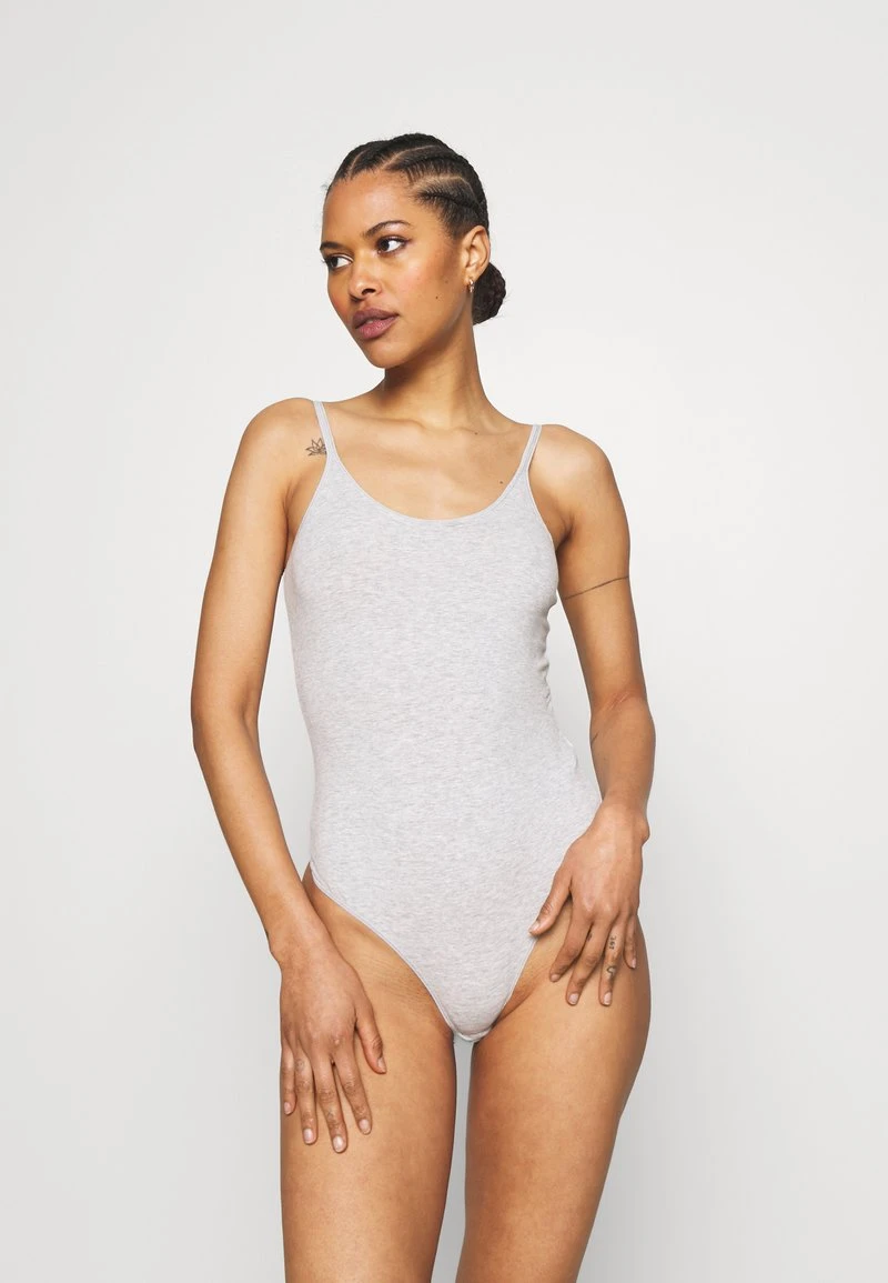 Anna Field 2PP STRING BODY - Body - White/mottled Light Grey, Mujer 4 Anna Field 2PP STRING BODY - Body - White/mottled Light Grey, Mujer - Imagen 2