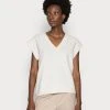 Anna Field V NECK VEST - Jersey De Punto - Beige, Mujer