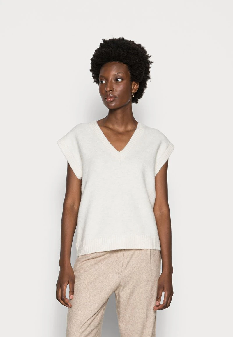 Anna Field V NECK VEST - Jersey De Punto - Beige, Mujer 3 Anna Field V NECK VEST - Jersey De Punto - Beige, Mujer