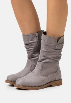 Anna Field Botas - Grey, Mujer