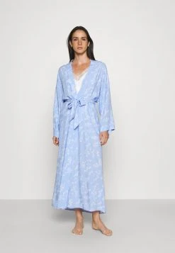 Anna Field LISHA LONG PRINTED ROBE - Albornoz - Blue Denim, Mujer -Anna Field Moda a7235196a9904ce989e9c266f5dff175