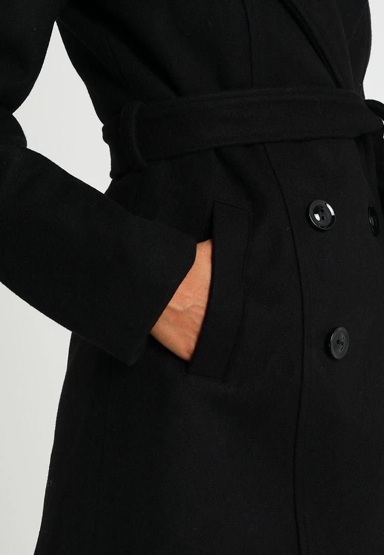 Anna Field DOUBLE BREASTED COAT WITH HOOD - Abrigo Clásico - Black, Mujer 7 Anna Field DOUBLE BREASTED COAT WITH HOOD - Abrigo Clásico - Black, Mujer - Imagen 5