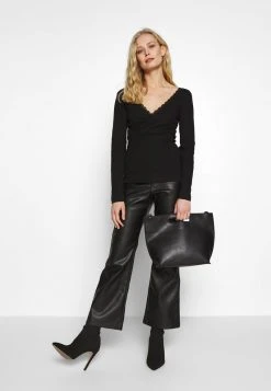 Anna Field Camiseta De Manga Larga - Black, Mujer -Anna Field Moda a909e9194d4e466e9bf3cfb1ddc00763