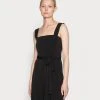 Anna Field WIDE STRAP BASIC MIDI DRESS - Vestido Informal - Black, Mujer