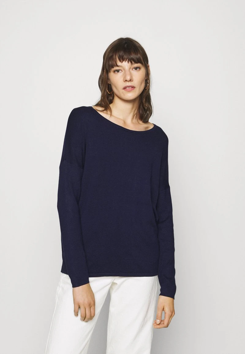 Anna Field RELAXED BOAT NECK - Jersey De Punto - Dark Blue, Mujer 3 Anna Field RELAXED BOAT NECK - Jersey De Punto - Dark Blue, Mujer
