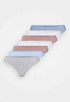 Anna Field GEORGINA 7PP THONG COTTON - Tanga - Blue/pink, Mujer -Anna Field Moda acd111c92e4c4b37be141685d4e027d6