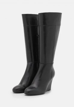 Anna Field LEATHER - Botas De Cuña - Black, Mujer -Anna Field Moda ad4a9c85b8a241a5b4cd5221ca1f3829