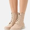 Anna Field Botines Con Cordones - Beige, Mujer -Anna Field Moda ae255e03f3794ed4babfaef748aab41a