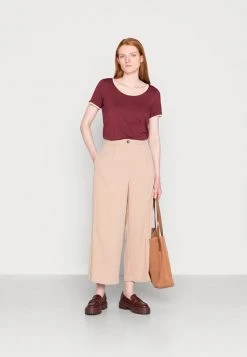 Anna Field Camiseta Básica - Dark Red, Mujer -Anna Field Moda af70d19bd18549fa860374776a546a7f
