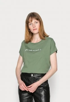 Anna Field FRANCESCA - Camiseta Estampada - Green, Mujer