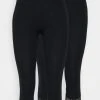 Anna Field 2 PACK - Leggings - Black, Mujer -Anna Field Moda b6870694334a49479c26682fdd614a6d