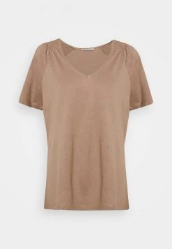 Anna Field Camiseta Básica - Light Brown, Mujer